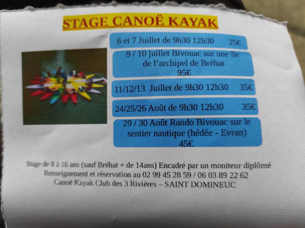 Stage Canoë-Kayak 2022